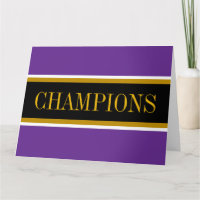 CHAMPIONS Royal Purple Svart Vitt Racingränder 
