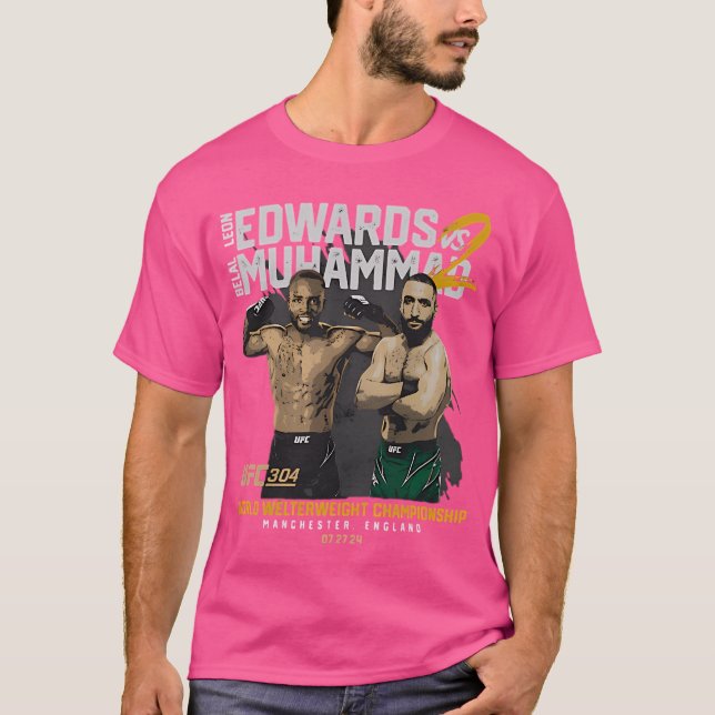 Championship Belal Muhammad Welterweight T Shirt (Framsida)