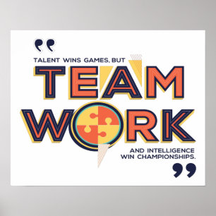 Championships, Teamwork and Intelligence Win Poster