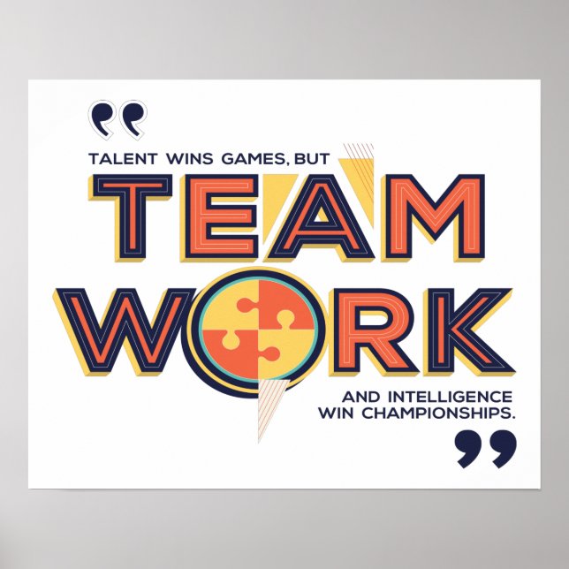 Championships, Teamwork and Intelligence Win Poster (Framsidan)