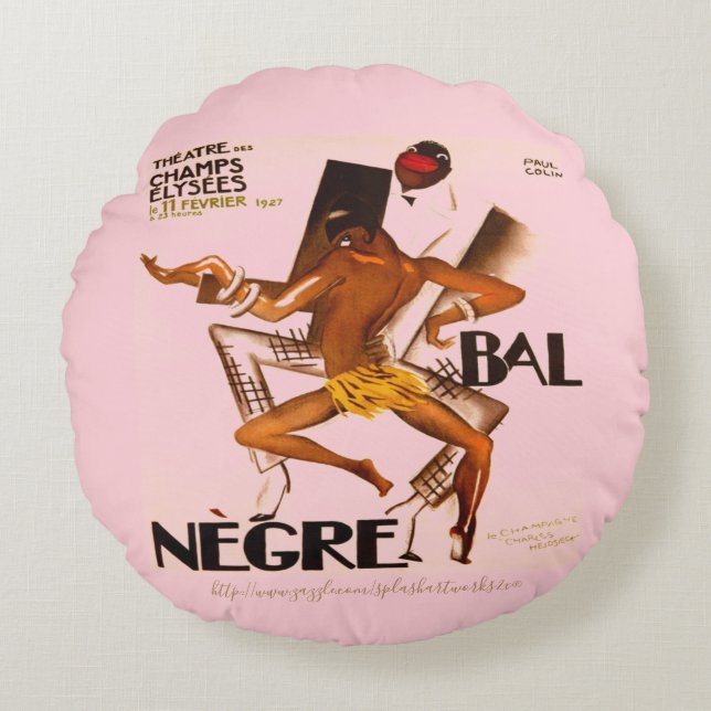 "Champs Elysee" Rund Kudde (Framsidan)