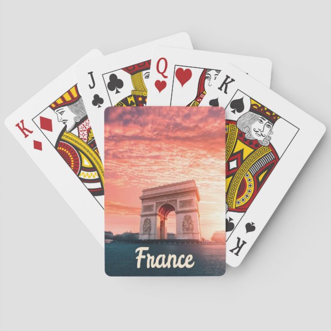 Champs-Élysées Frankrike Paris Casinokort (Baksidan)