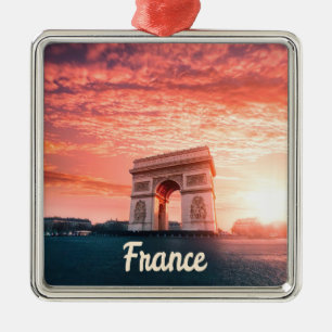 Champs-Élysées Frankrike Paris Julgransprydnad Metall