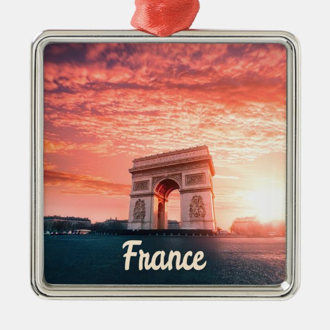 Champs-Élysées Frankrike Paris Julgransprydnad Metall (Framsidan)