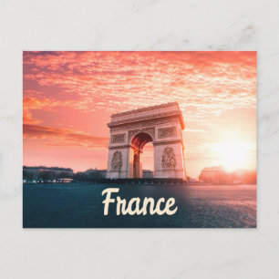 Champs-Élysées Frankrike Paris Vykort