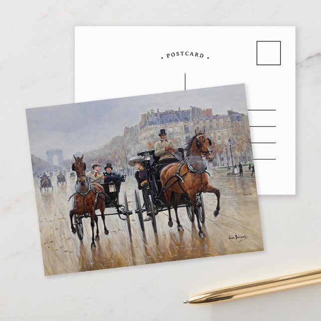 Champs-Élysées | Jean Béraud Vykort (Skapare uppladdad)
