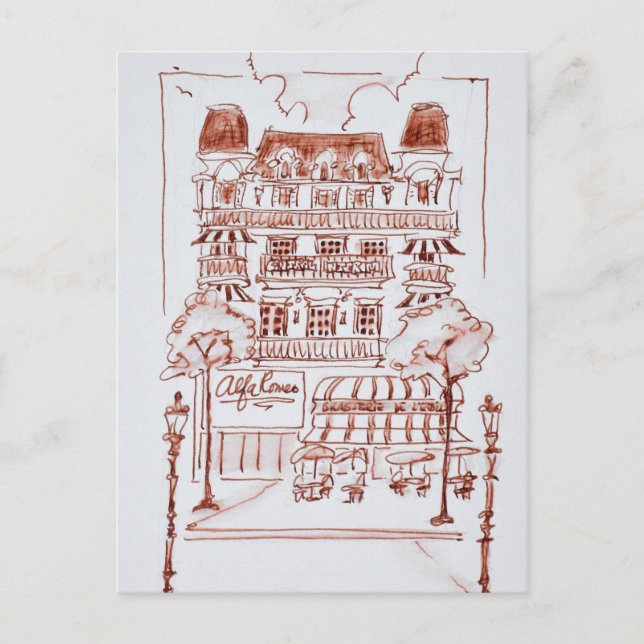 Champs Elysees | Paris, Frankrike Vykort (Framsida)