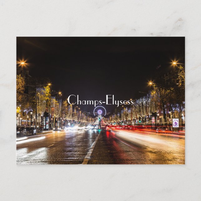Champs-Elysess Vykort (Framsida)