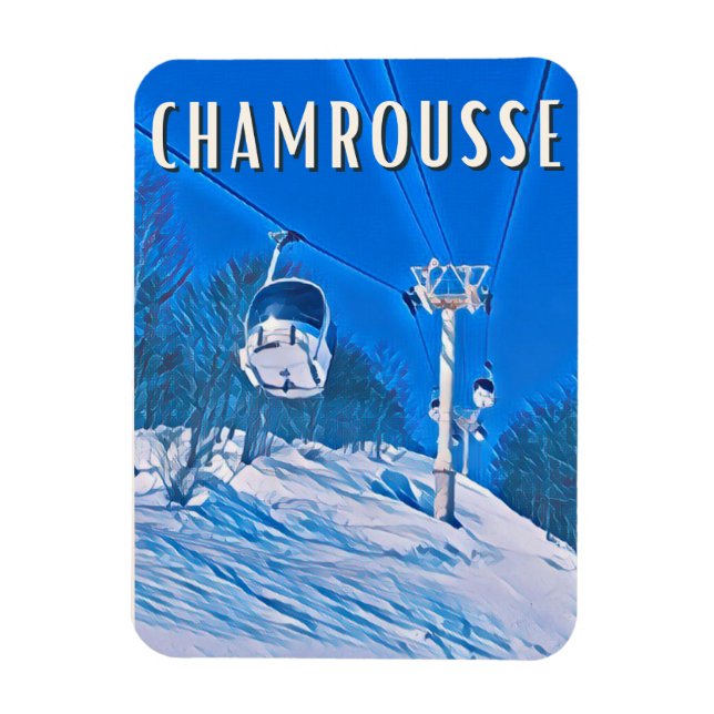 Chamrousse Station de ski Magnet (Vertikal)