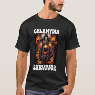 Chamydia Survivor Cringe Skeleton T Shirt