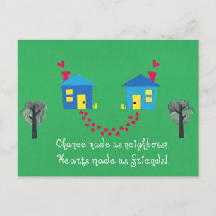 Chance gjorde oss grannar... vykort