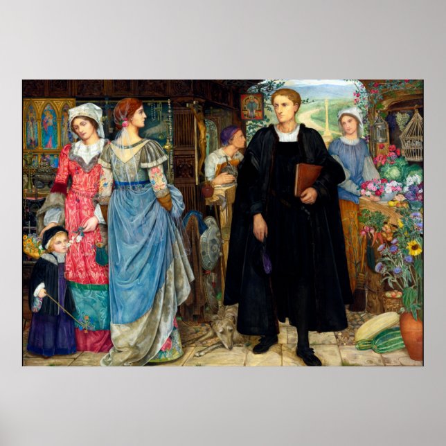 Chance Meeting C. 1907 av Kate Elizabeth Bunce Poster (Framsidan)