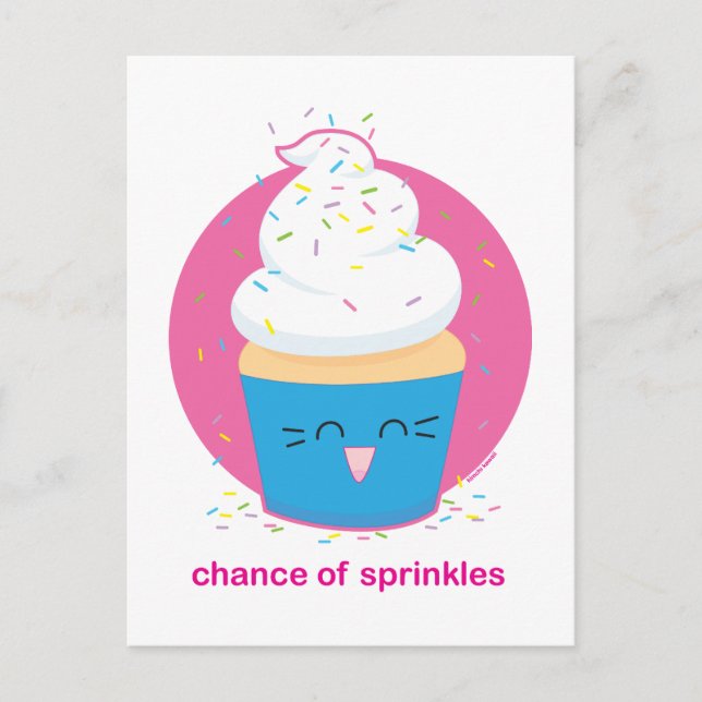 Chance of Sprinkles Vykort (Framsida)