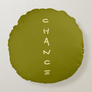Chance Round Pillow Rund Kudde