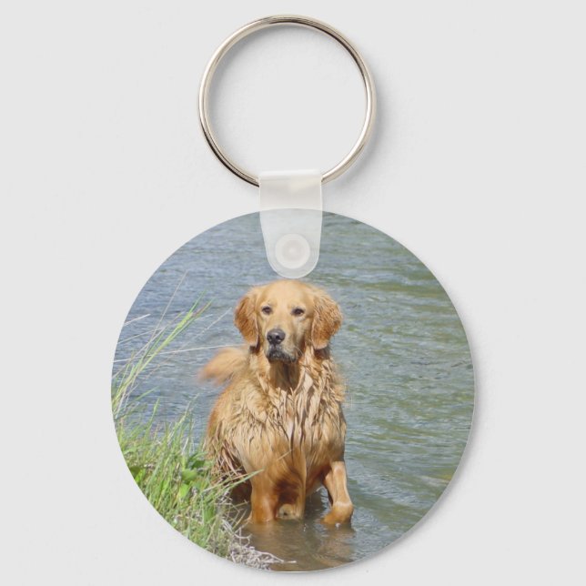 Chance ~ the Golden Retriever Nyckelring (Framsida)