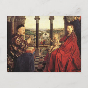 Chancellor Rolin Junggin av Jan van Eyck Vykort