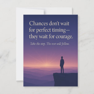 Chances for Courage Vykort