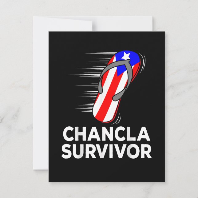 Chancla överlevare kort (Framsida)