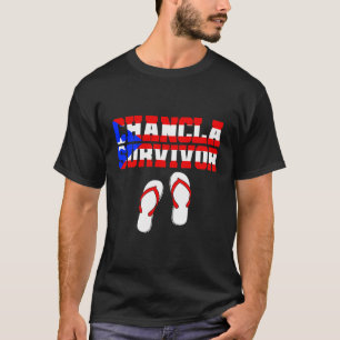 Chancla Survivor Puerto Rico Funny Spansk Joke Gi T Shirt