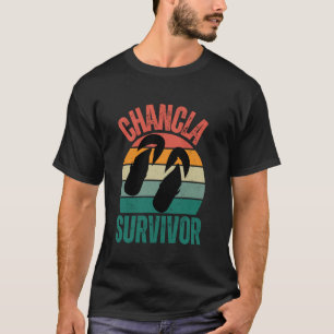 Chancla Survor Puertorican roliga att säga flip fl T Shirt