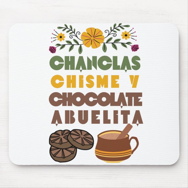 Chanclas Chisme y Chocolate Abuelita Spain Shirt Musmatta (Framsidan)