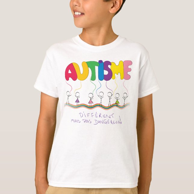 Chandail traitant d'autisme tee shirt (Framsida)