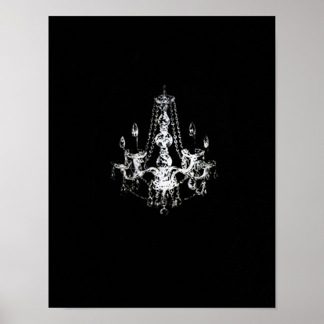 Chandelier Elegance - Poster (alternativ för arbet (Framsidan)