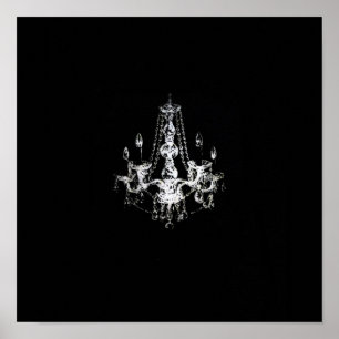 Chandelier Elegance - Poster (alternativ för arbet