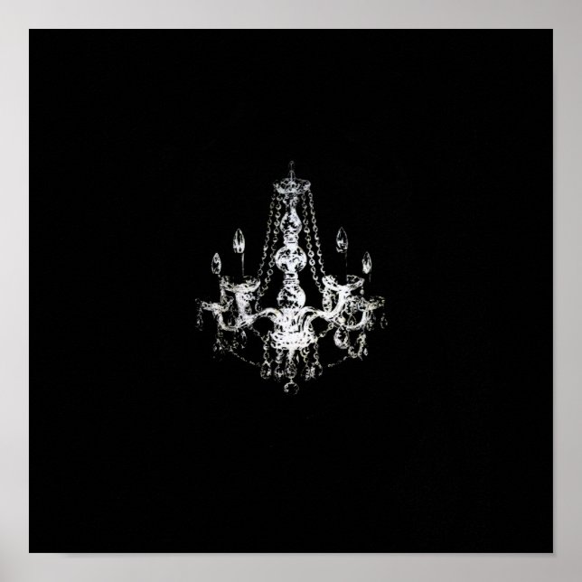 Chandelier Elegance - Poster (alternativ för arbet (Framsidan)