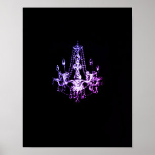 Chandelier Elegance - Poster (alternativ för arbet