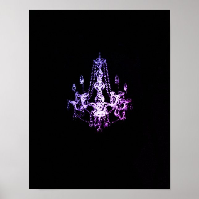 Chandelier Elegance - Poster (alternativ för arbet (Framsidan)