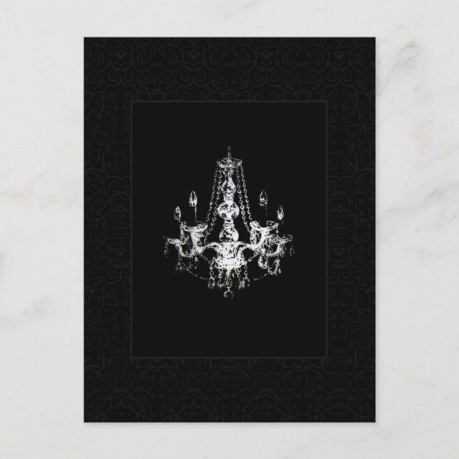 Chandelier Elegance - Vykort (Framsida)