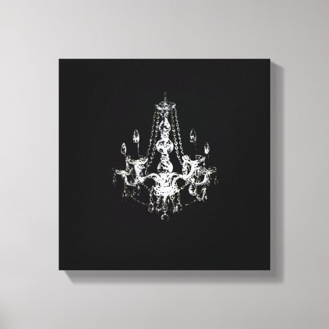 Chandelier Elegance - Wrapped Canvas (Framsida)