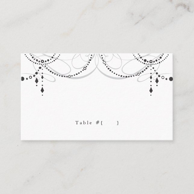 Chandelier Escort Placeringskort (Framsida)