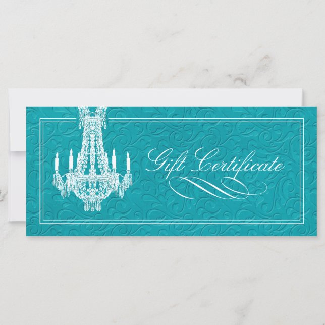 CHANDELIER GIFT CERTIFICATE (Framsida)