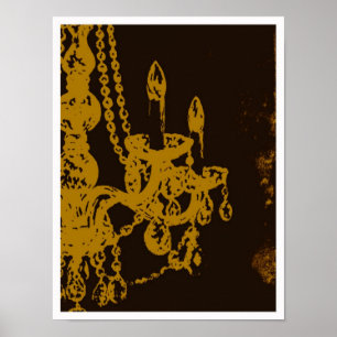Chandelier Glamor ~ Skriv ut/Poster Poster