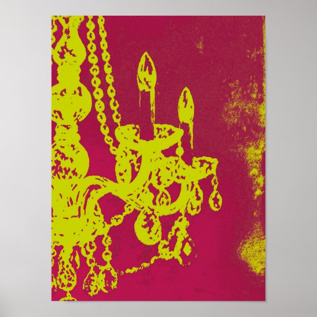 Chandelier Glamor ~ Skriv ut/Poster Poster (Framsidan)