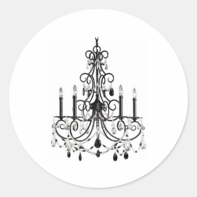 CHANDELIER LINE RUNT KLISTERMÄRKE (Framsida)