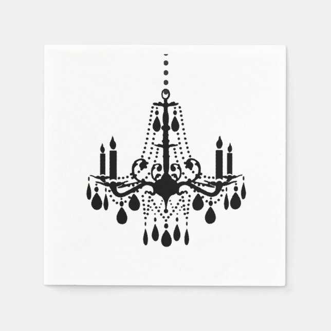 Chandelier Napkin Pappersservett (Framsidan)