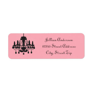 Chandelier Rosa - Returadressetikett Returadress Etikett