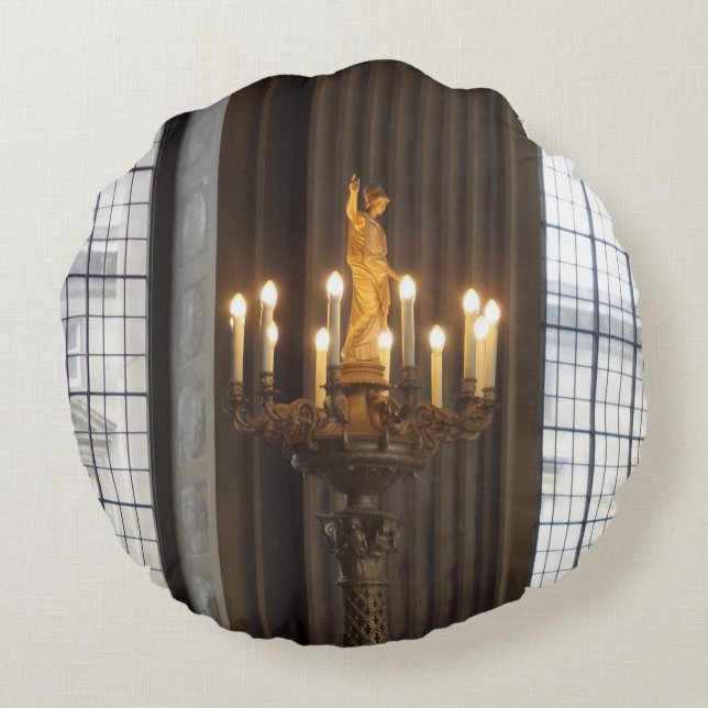 Chandelier Round Pillow Rund Kudde (Baksidan)