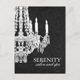 Chandelier - Spa Advertising Postcard Vykort