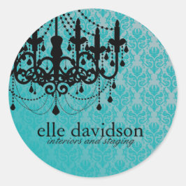 Chandelier Stickers Runt Klistermärke