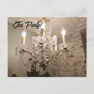 Chandelier Tea Party! Vykort