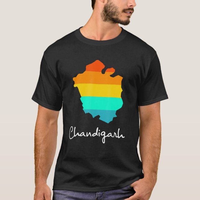 Chandigarh Proud Indian State Ursprung Garment De T Shirt (Framsida)