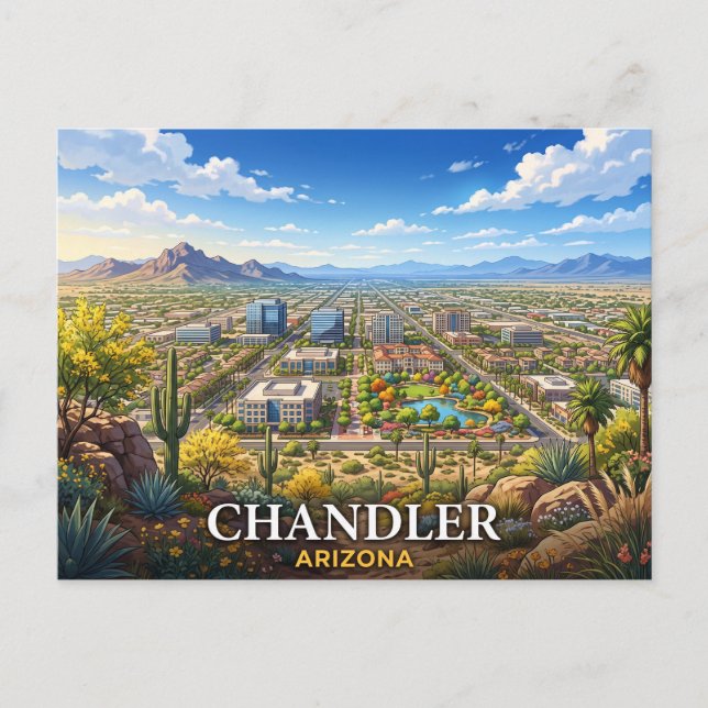 Chandler Arizona Resa Vykort (Framsida)