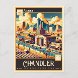 Chandler, Arizona Vintage Vykort