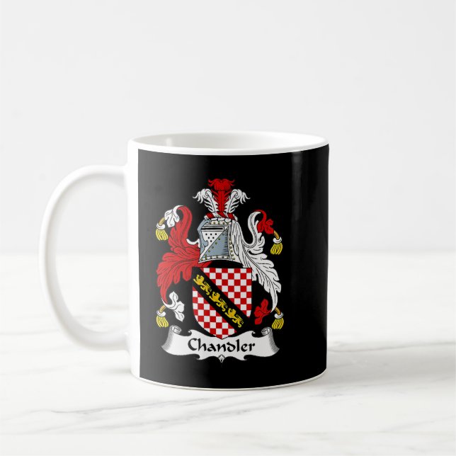 Chandler Jackar Arm Family Crest Kaffemugg (Vänster)