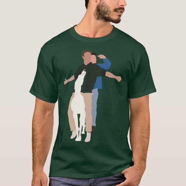 Chandler och Joey kille T Shirt (Framsida)