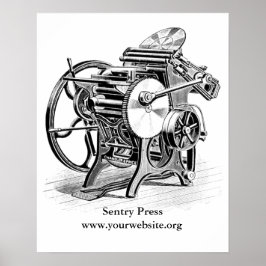 Chandler & Pris letterpress poster